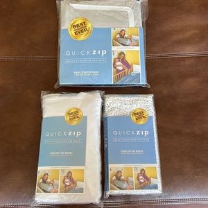 Quick Zip Crib Sheet Set